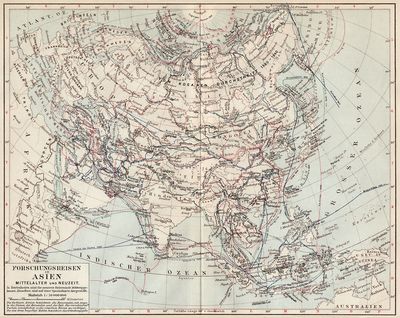 Forschungsreisen in Asien Mittelalter und Neuzeit.