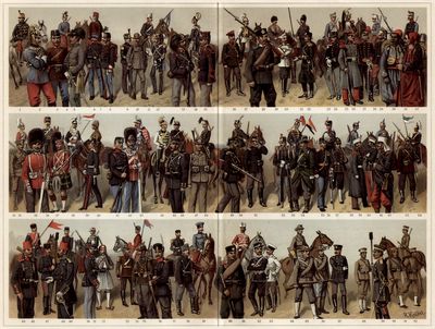 Uniformen außerdeutscher Staaten.